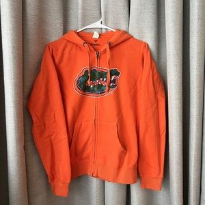 UF Gator Zip Up Jacket Orange Small Fanatics